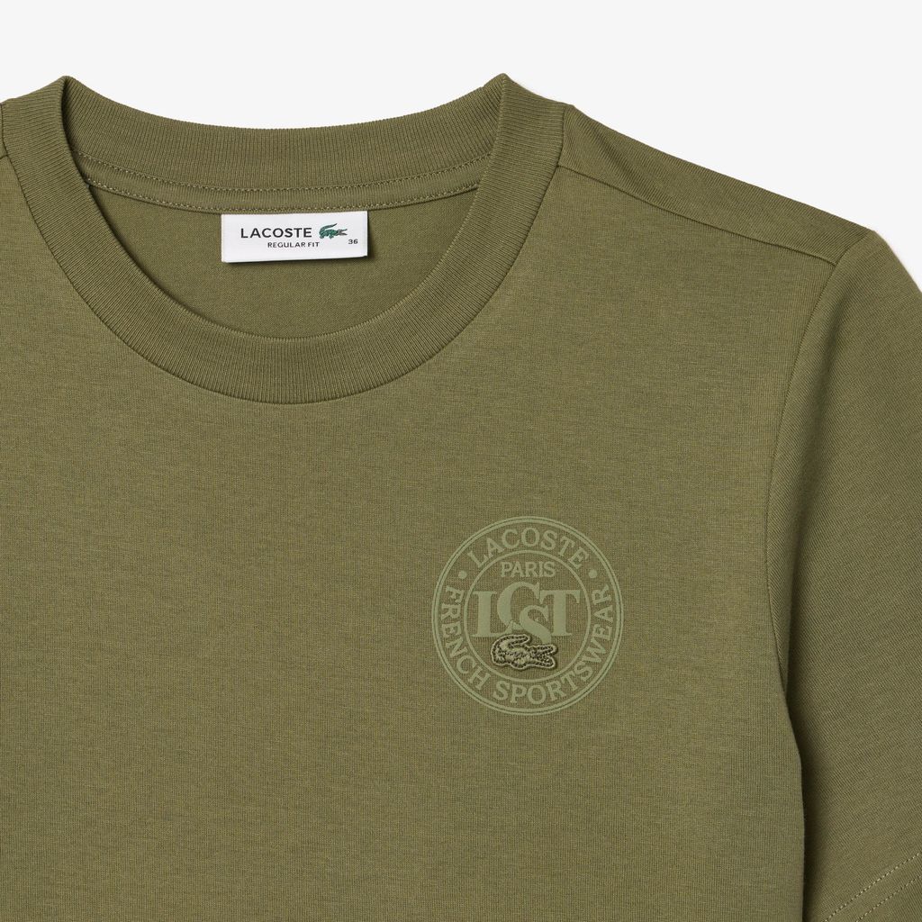Áo Thun Lacoste Nữ Chất Liệu Cotton Họa Tiết In
