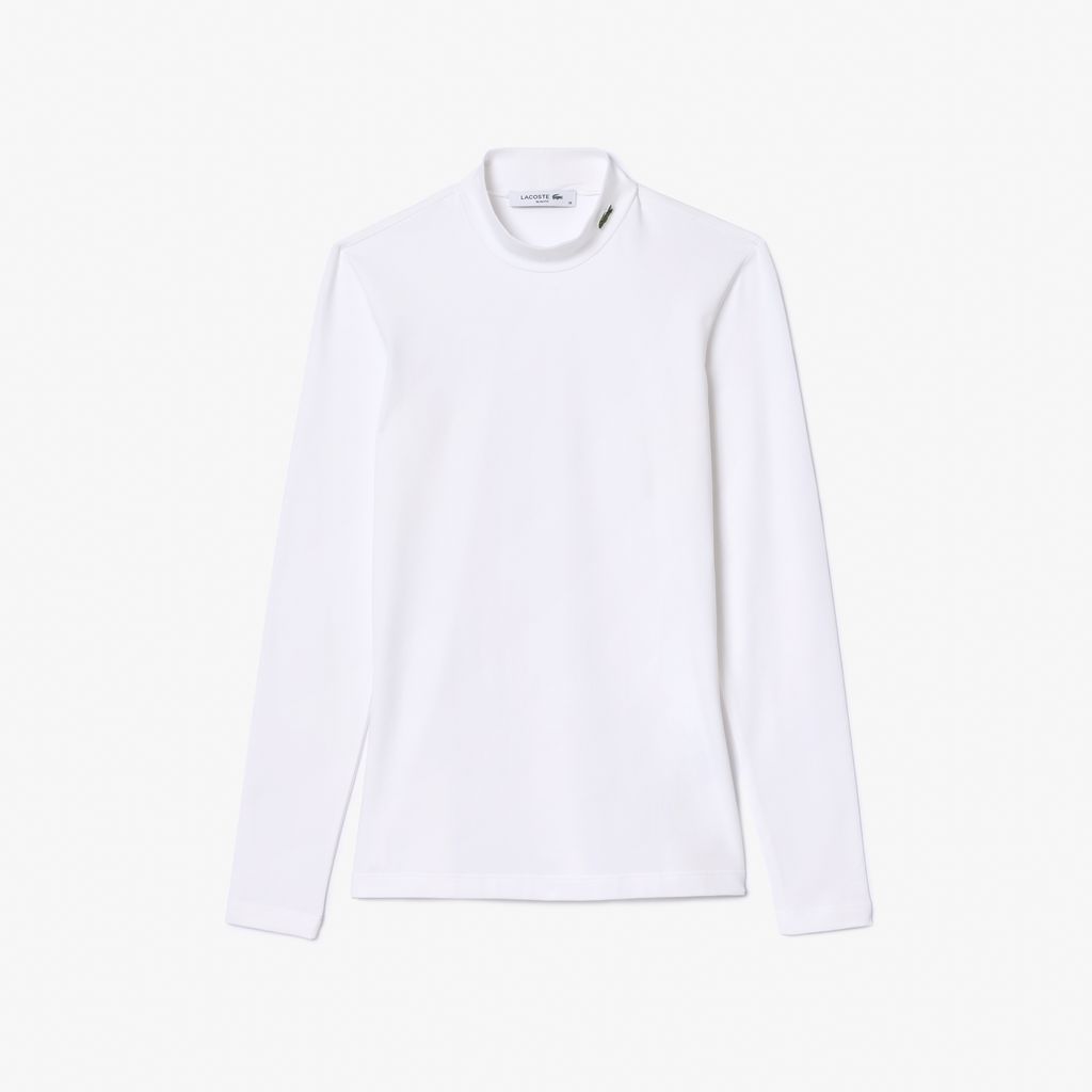 Áo Thun Lacoste Nữ Ôm Dáng Chất Liệu Cotton Co Dãn