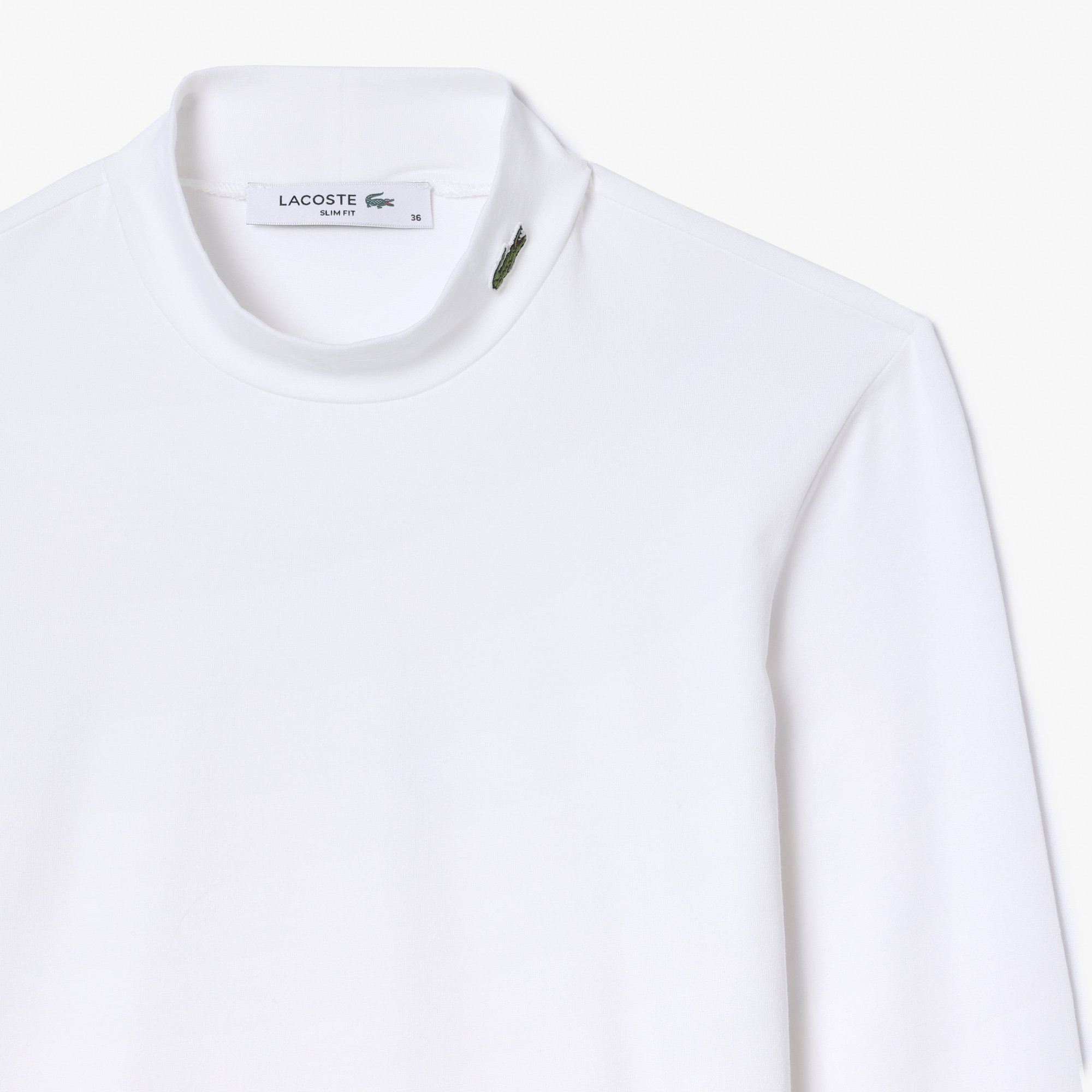 Áo Thun Lacoste Nữ Ôm Dáng Chất Liệu Cotton Co Dãn