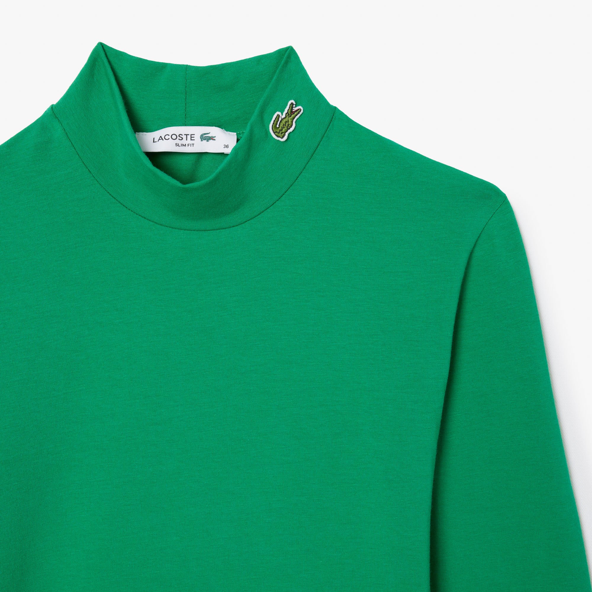 Áo Thun Lacoste Nữ Ôm Dáng Chất Liệu Cotton Co Dãn