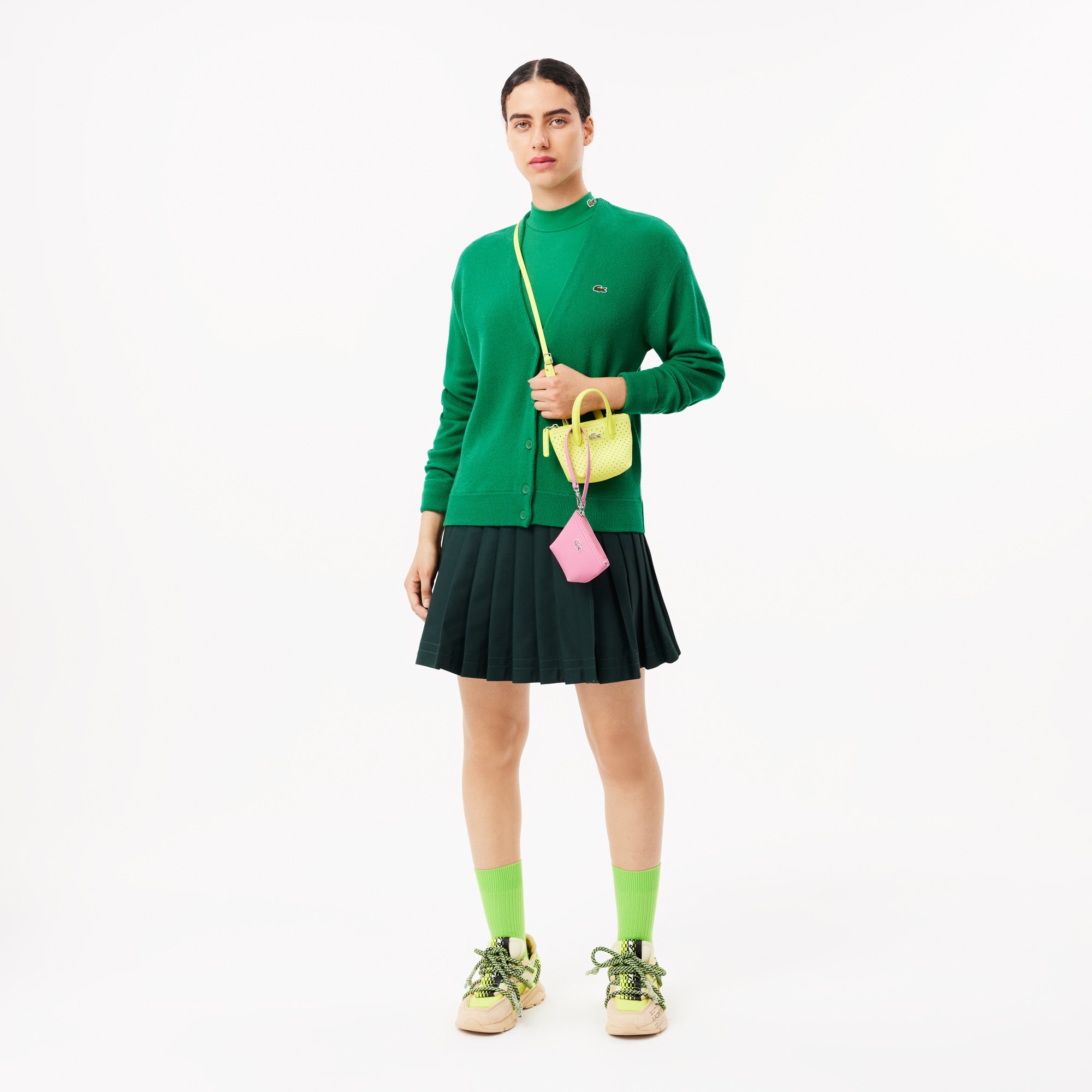 Áo Thun Lacoste Nữ Ôm Dáng Chất Liệu Cotton Co Dãn