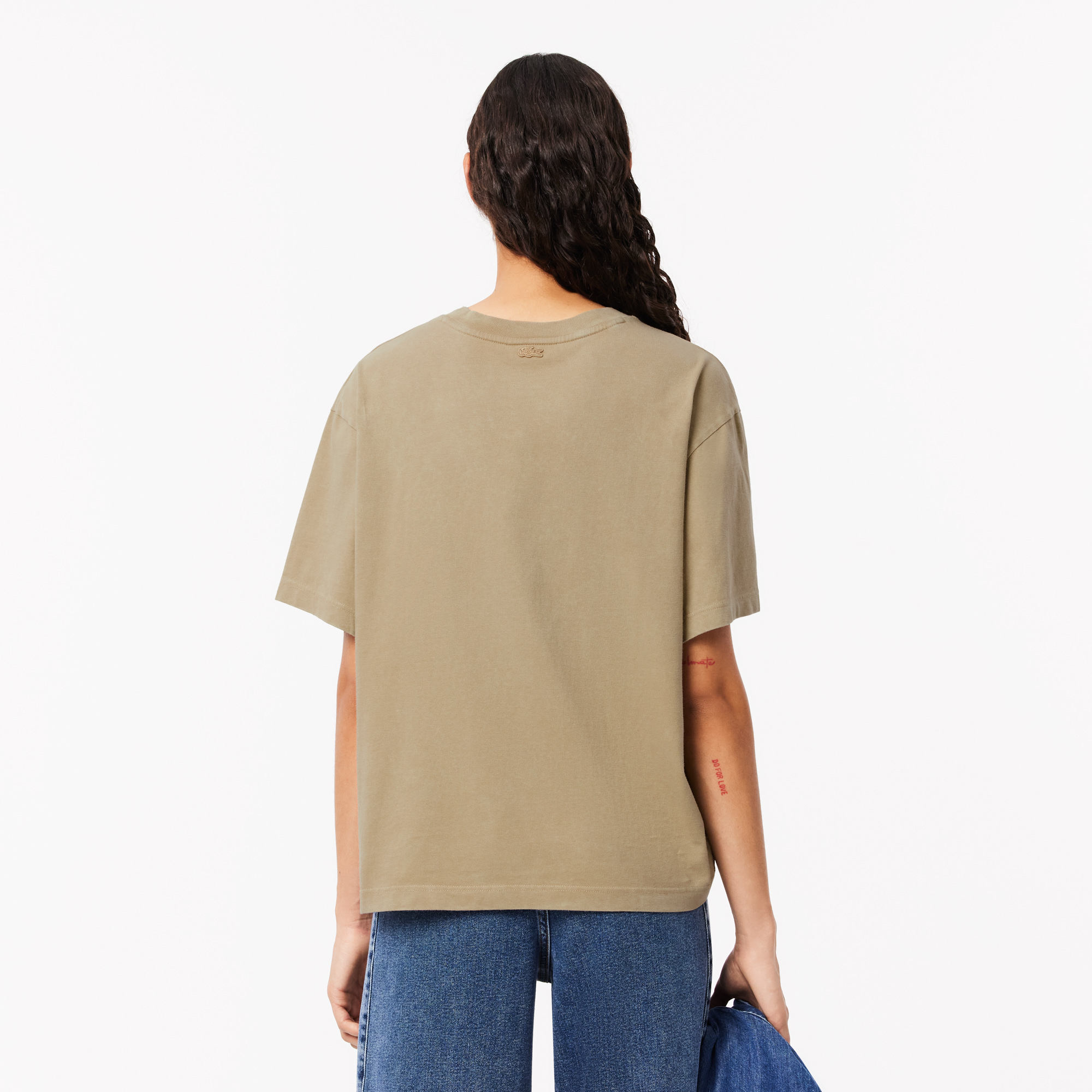 Áo Thun Lacoste Nữ Oversize Chất Liệu Cotton
