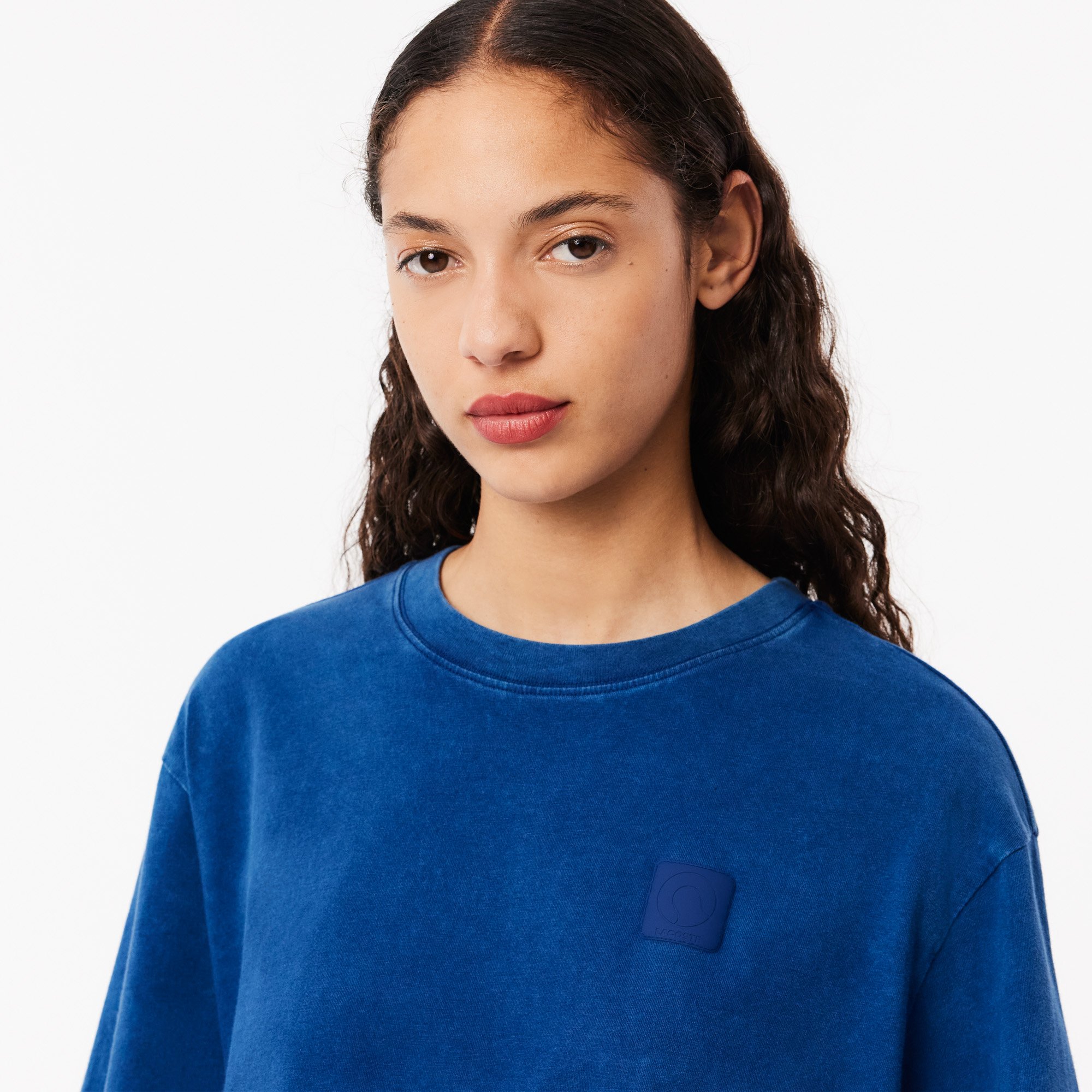 Áo Thun Lacoste Nữ Oversize Chất Liệu Cotton