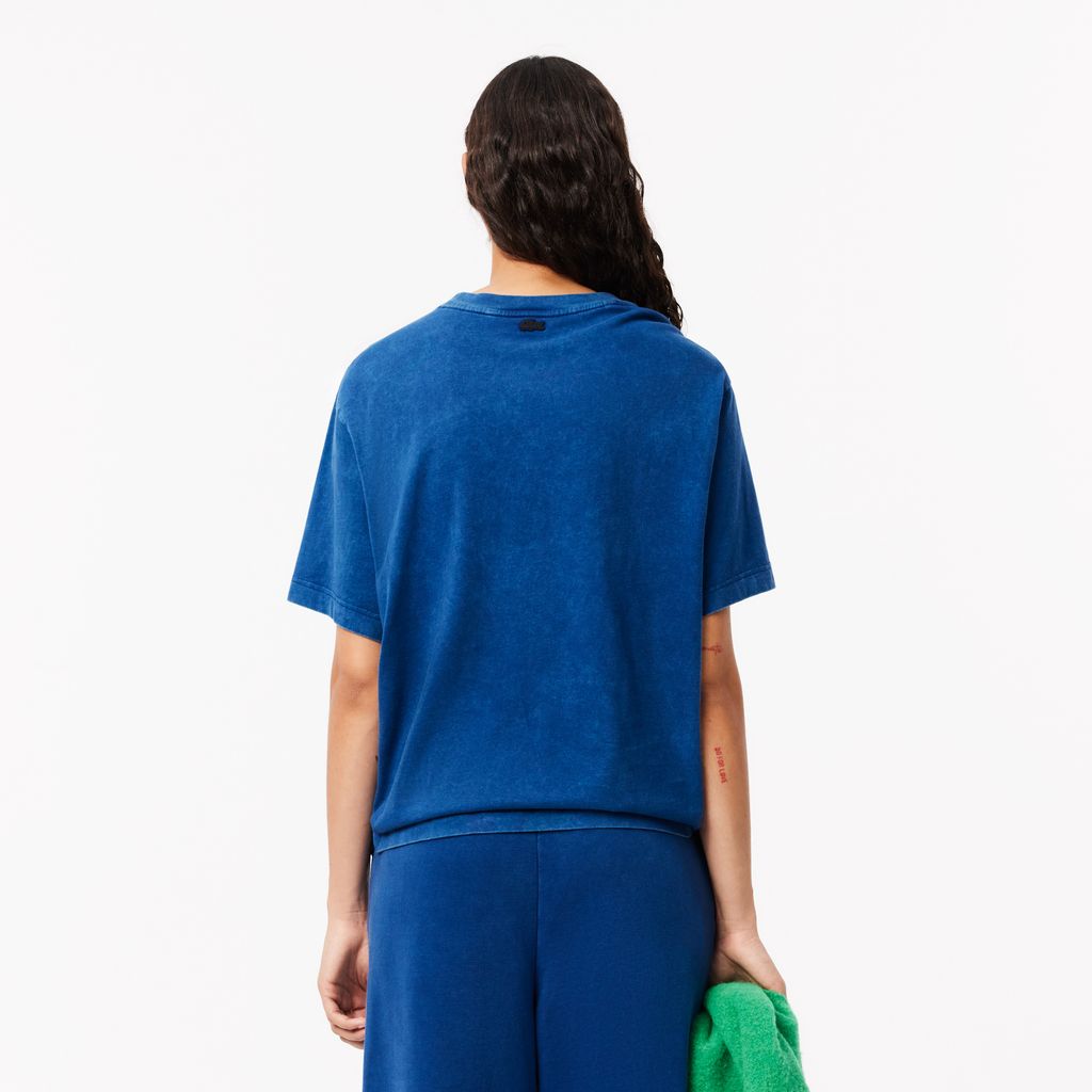 Áo Thun Lacoste Nữ Oversize Chất Liệu Cotton