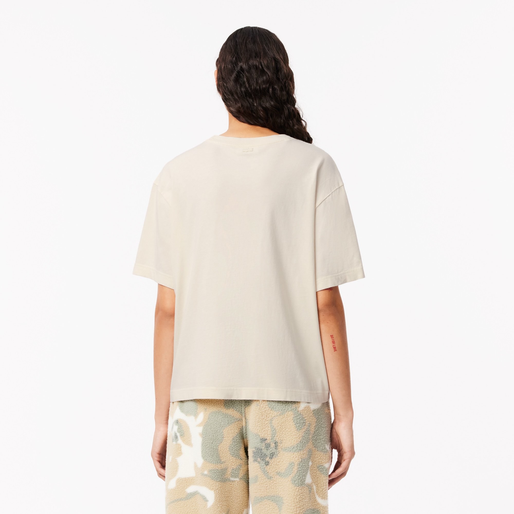 Áo Thun Lacoste Nữ Oversize Chất Liệu Cotton
