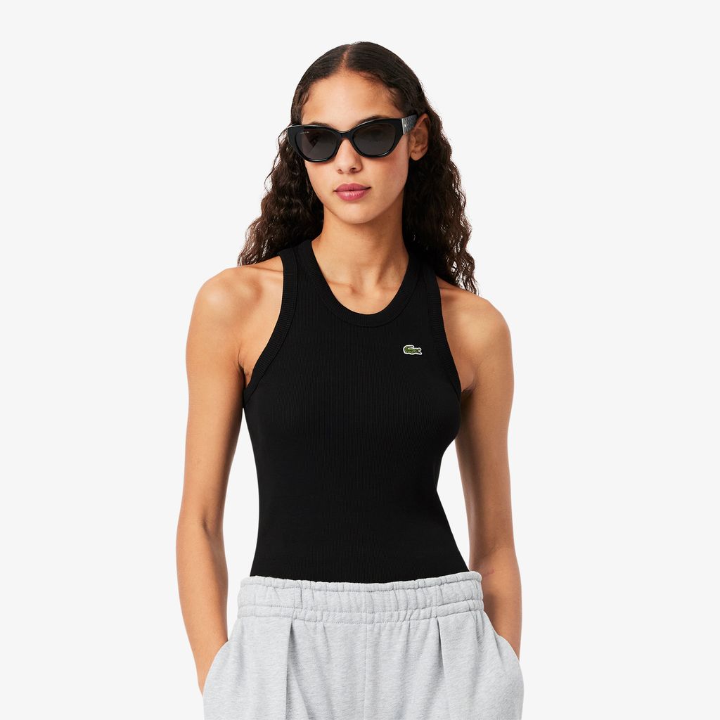 Áo Tank Top Lacoste Nữ Ôm Dáng Chất Liệu Cotton