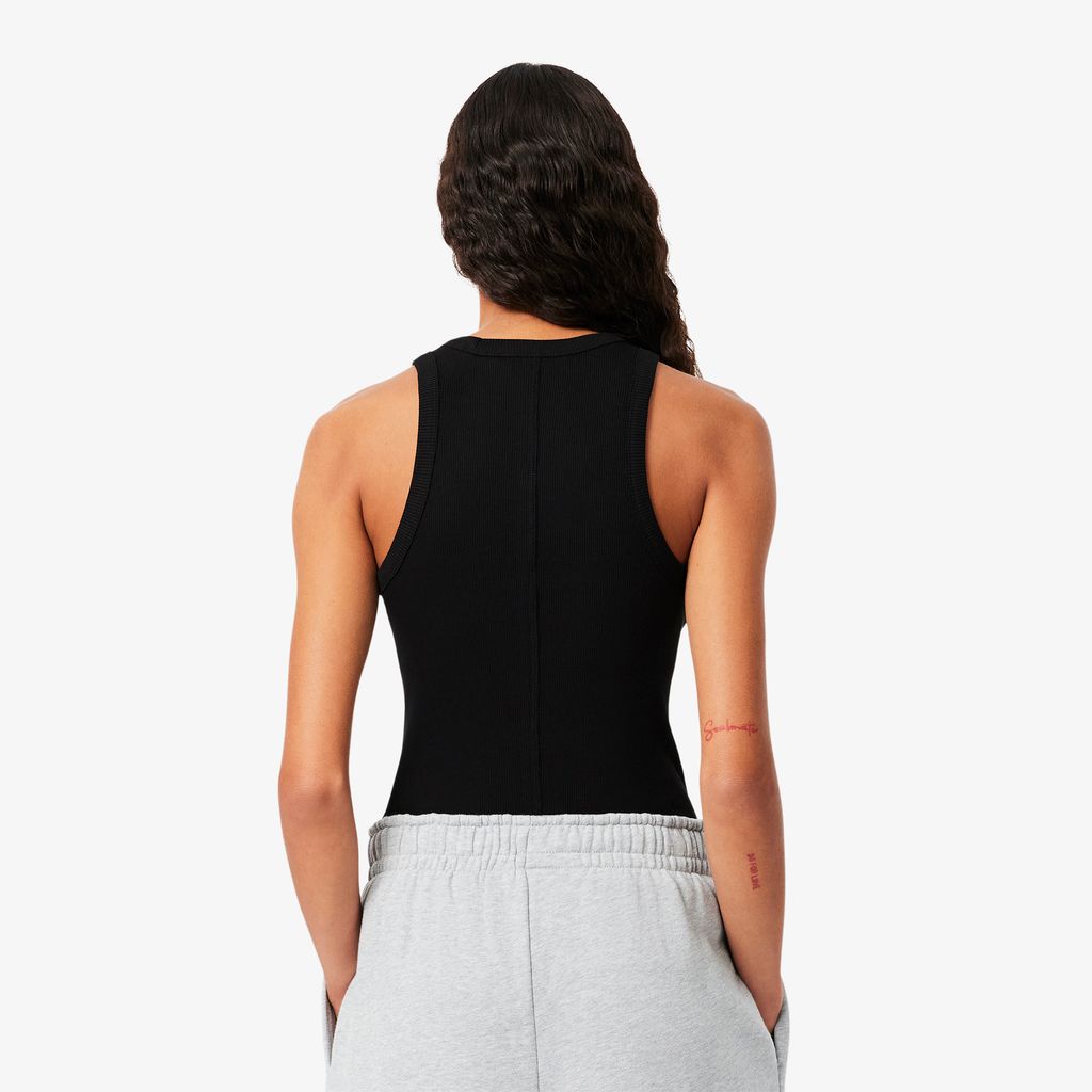 Áo Tank Top Lacoste Nữ Ôm Dáng Chất Liệu Cotton
