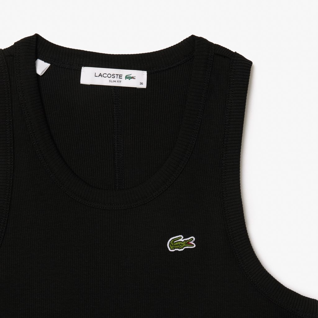 Áo Tank Top Lacoste Nữ Ôm Dáng Chất Liệu Cotton