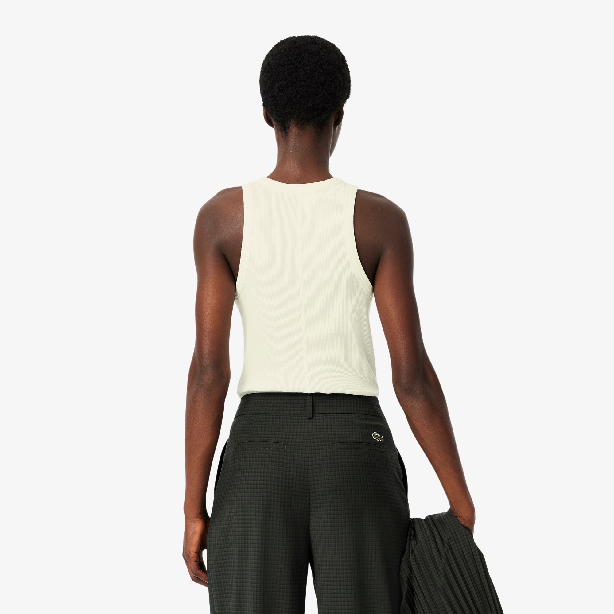 Áo Tank Top Lacoste Nữ Ôm Dáng Chất Liệu Cotton