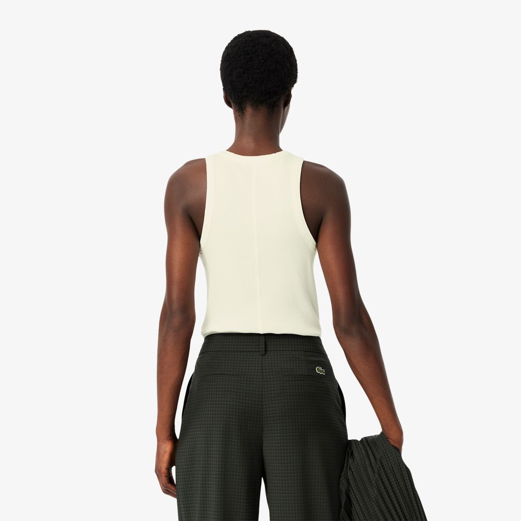 Áo Tank Top Lacoste Nữ Ôm Dáng Chất Liệu Cotton