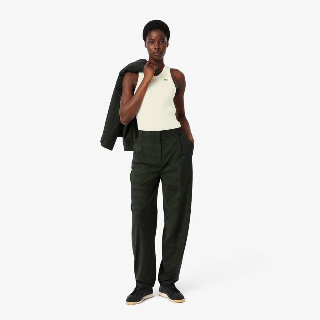 Áo Tank Top Lacoste Nữ Ôm Dáng Chất Liệu Cotton