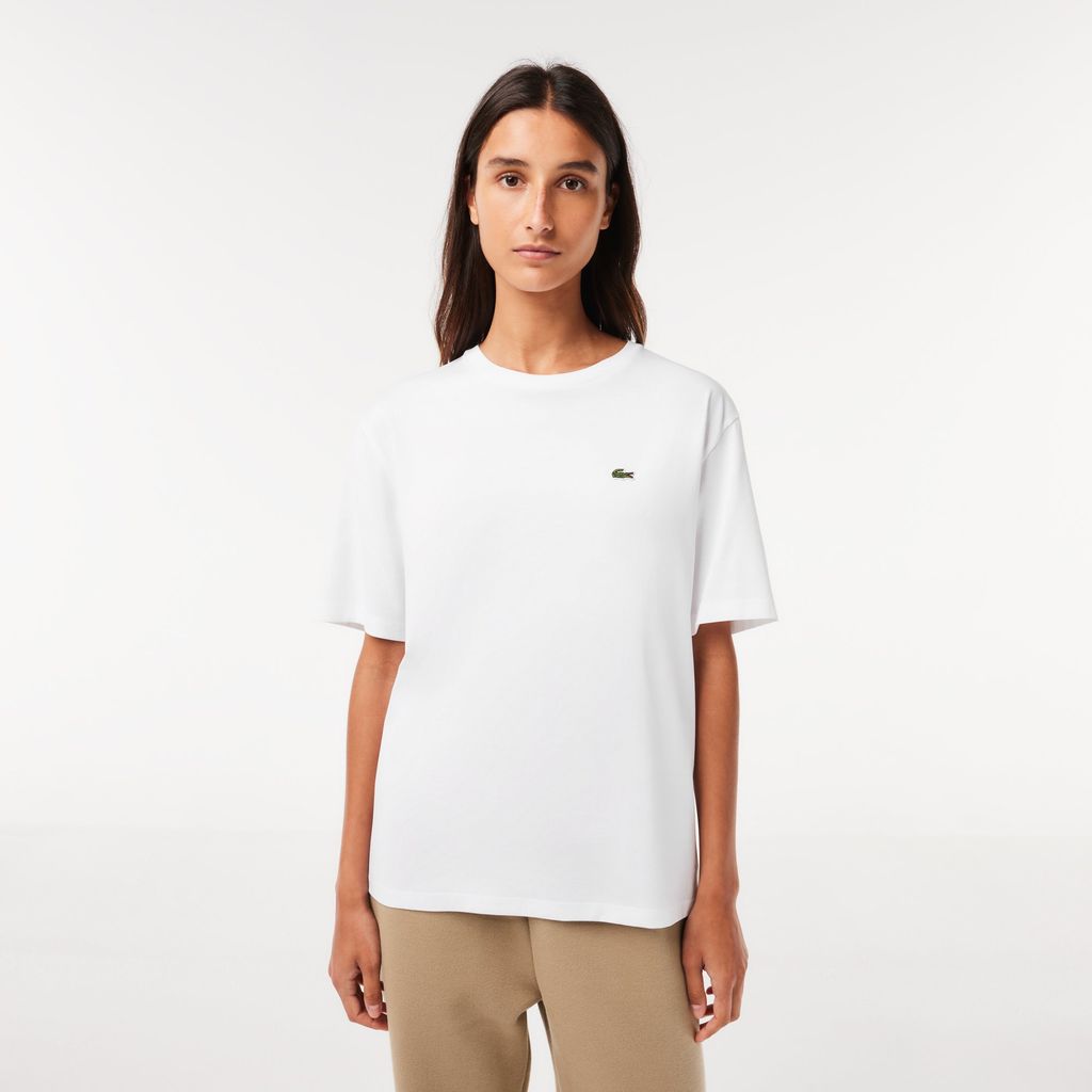 Áo Thun Lacoste Nữ Cổ Tròn Chất Liệu Cotton Cao Cấp
