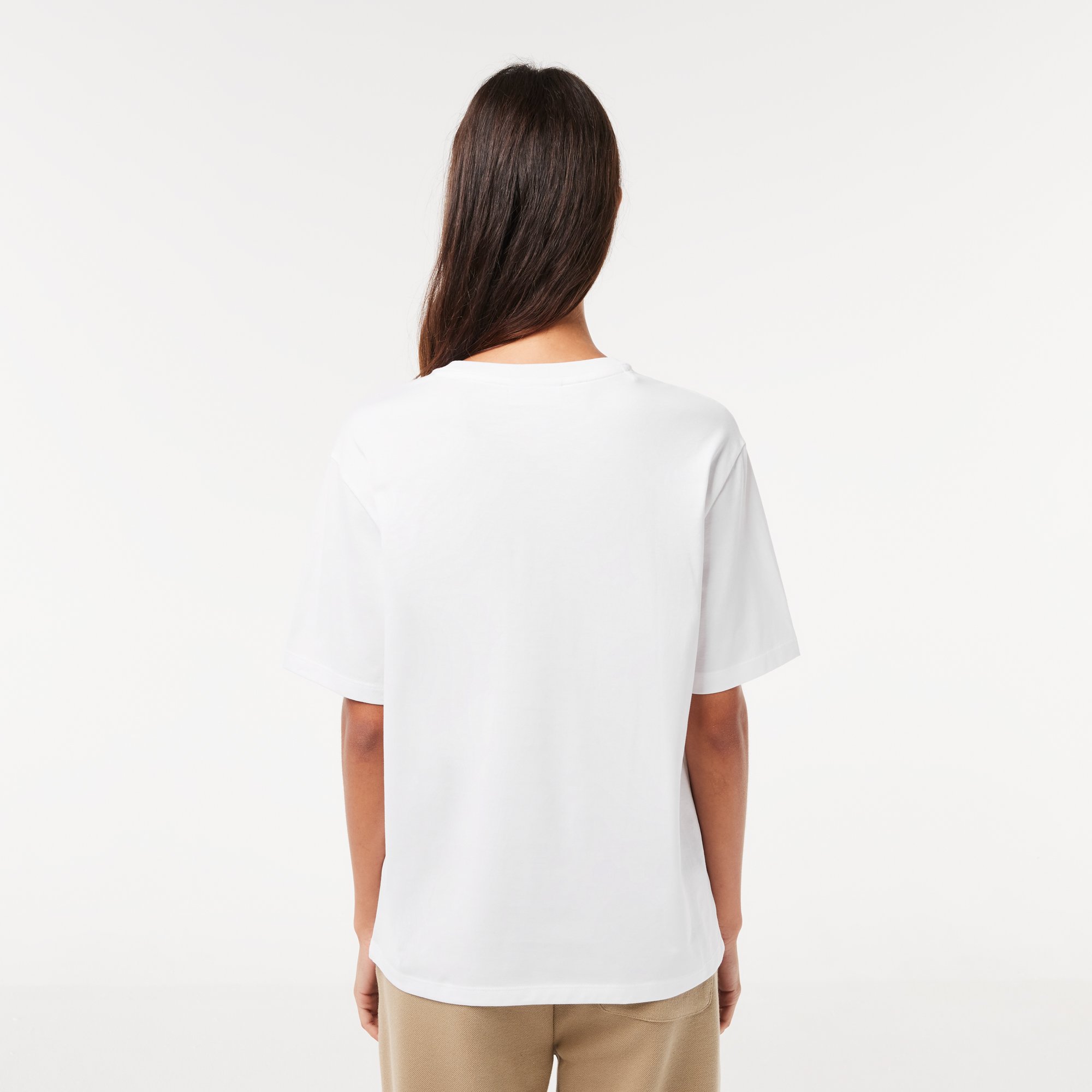 Áo Thun Lacoste Nữ Cổ Tròn Chất Liệu Cotton Cao Cấp
