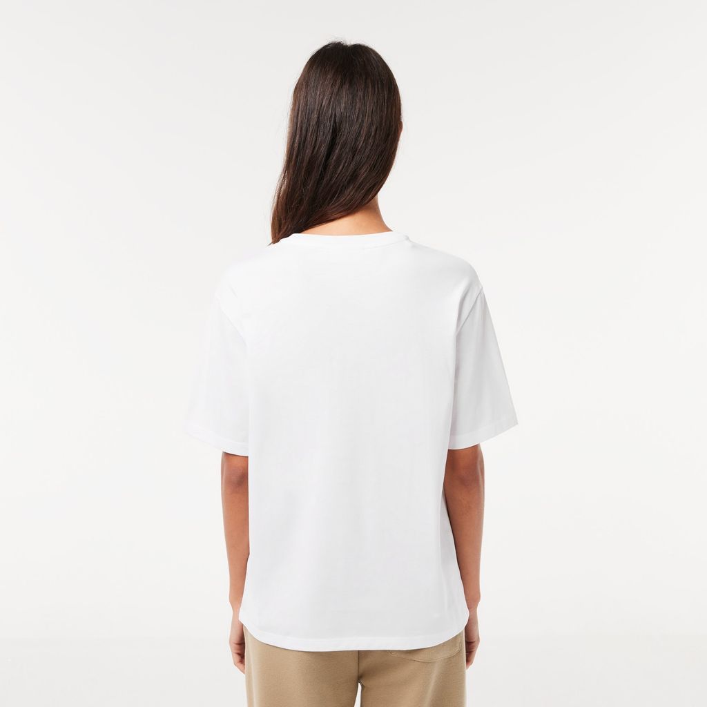 Áo Thun Lacoste Nữ Cổ Tròn Chất Liệu Cotton Cao Cấp