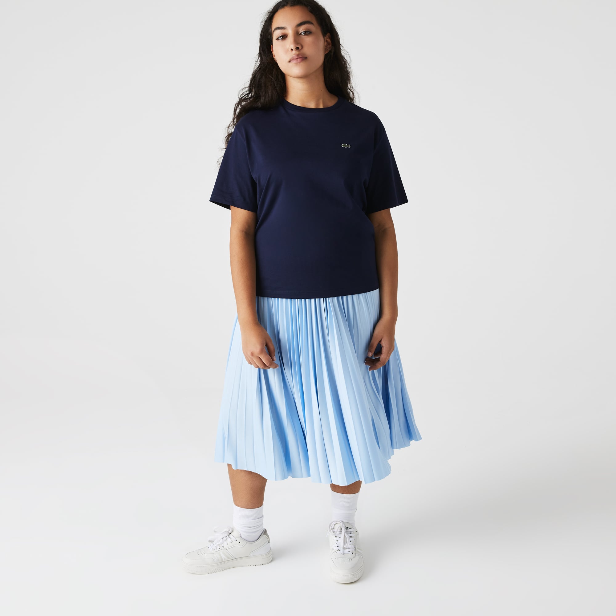 Áo Thun Lacoste Nữ Cổ Tròn Chất Liệu Cotton Cao Cấp