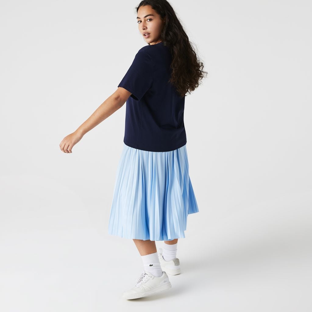 Áo Thun Lacoste Nữ Cổ Tròn Chất Liệu Cotton Cao Cấp