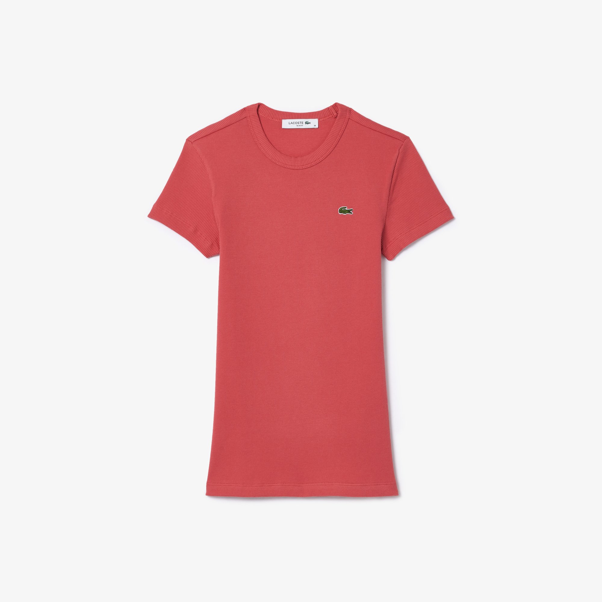Áo Thun Lacoste Nữ Ôm Dáng Chất Liệu Cotton Gân