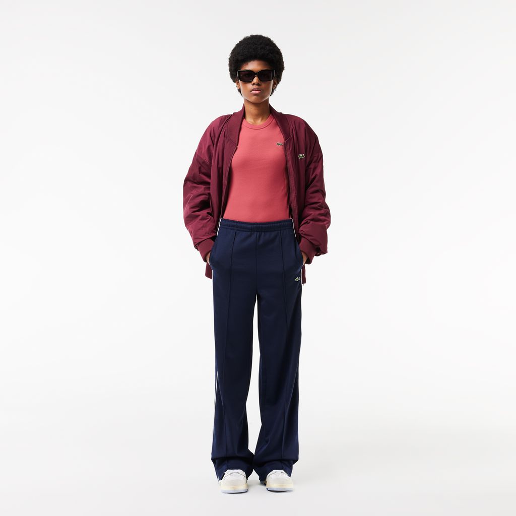 Áo Thun Lacoste Nữ Ôm Dáng Chất Liệu Cotton Gân
