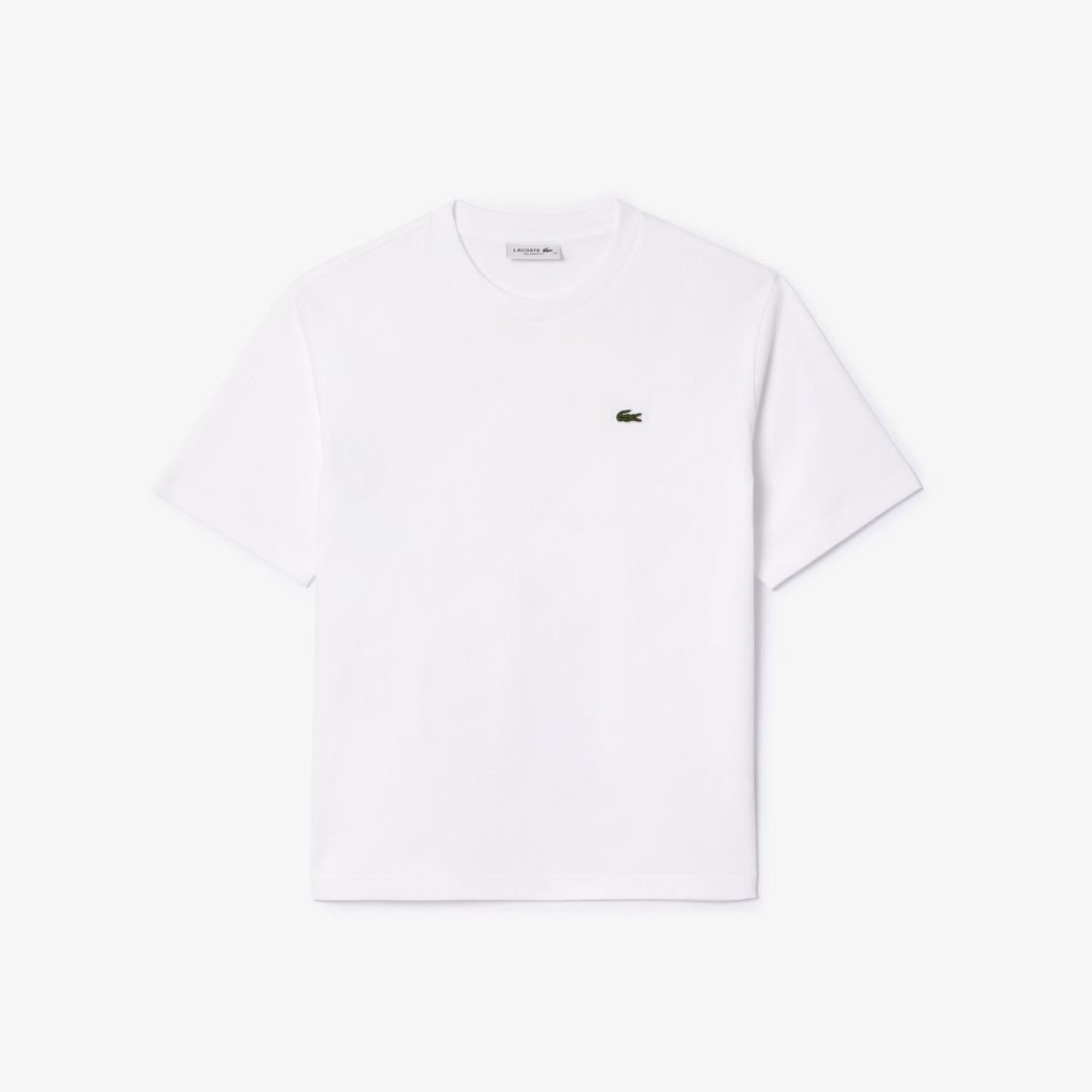 Áo Thun Lacoste Nữ Dáng Rộng Mái Chất Liệu Cotton Mềm