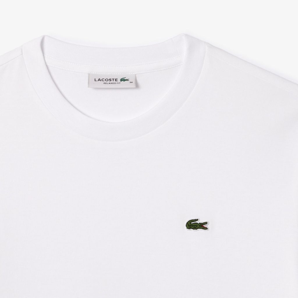 Áo Thun Lacoste Nữ Dáng Rộng Mái Chất Liệu Cotton Mềm