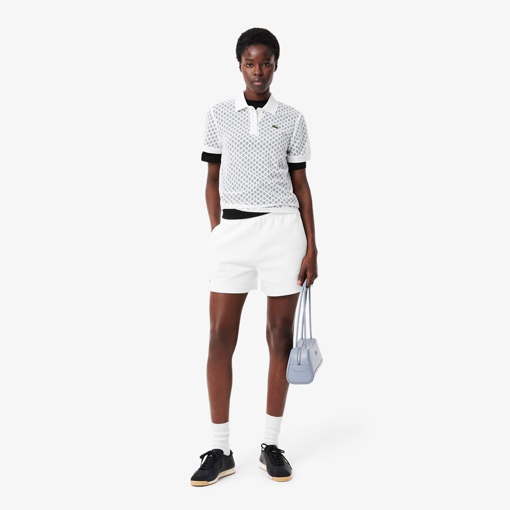 Áo Thun Lacoste Nữ Dáng Rộng Mái Chất Liệu Cotton Mềm