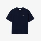 Áo Thun Lacoste Nữ Dáng Rộng Mái Chất Liệu Cotton Mềm