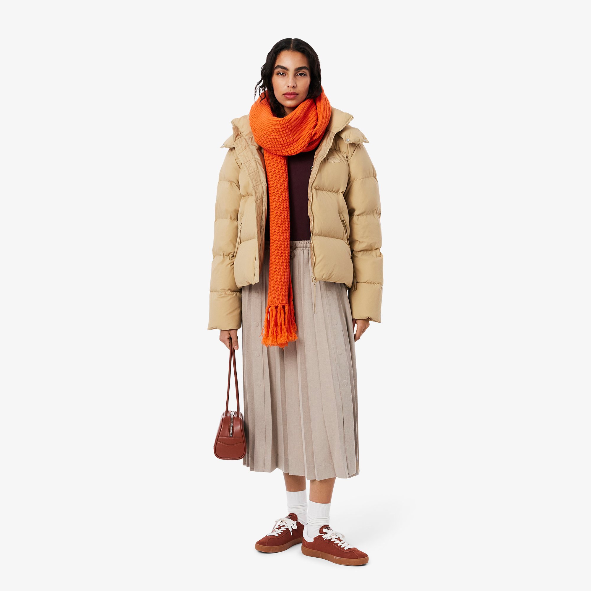 Áo Thun Lacoste Nữ Dáng Rộng Mái Chất Liệu Cotton Mềm