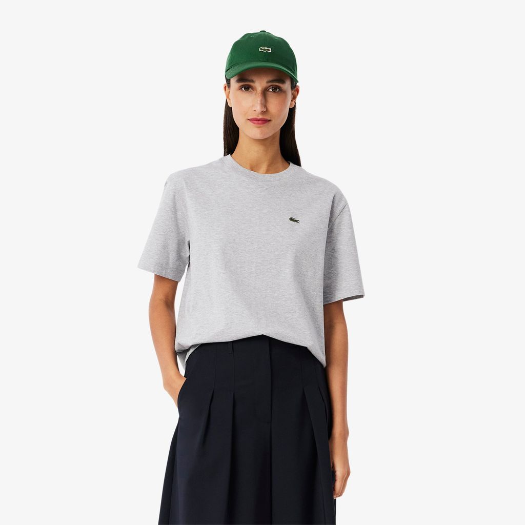 Áo Thun Lacoste Nữ Dáng Rộng Mái Chất Liệu Cotton Mềm