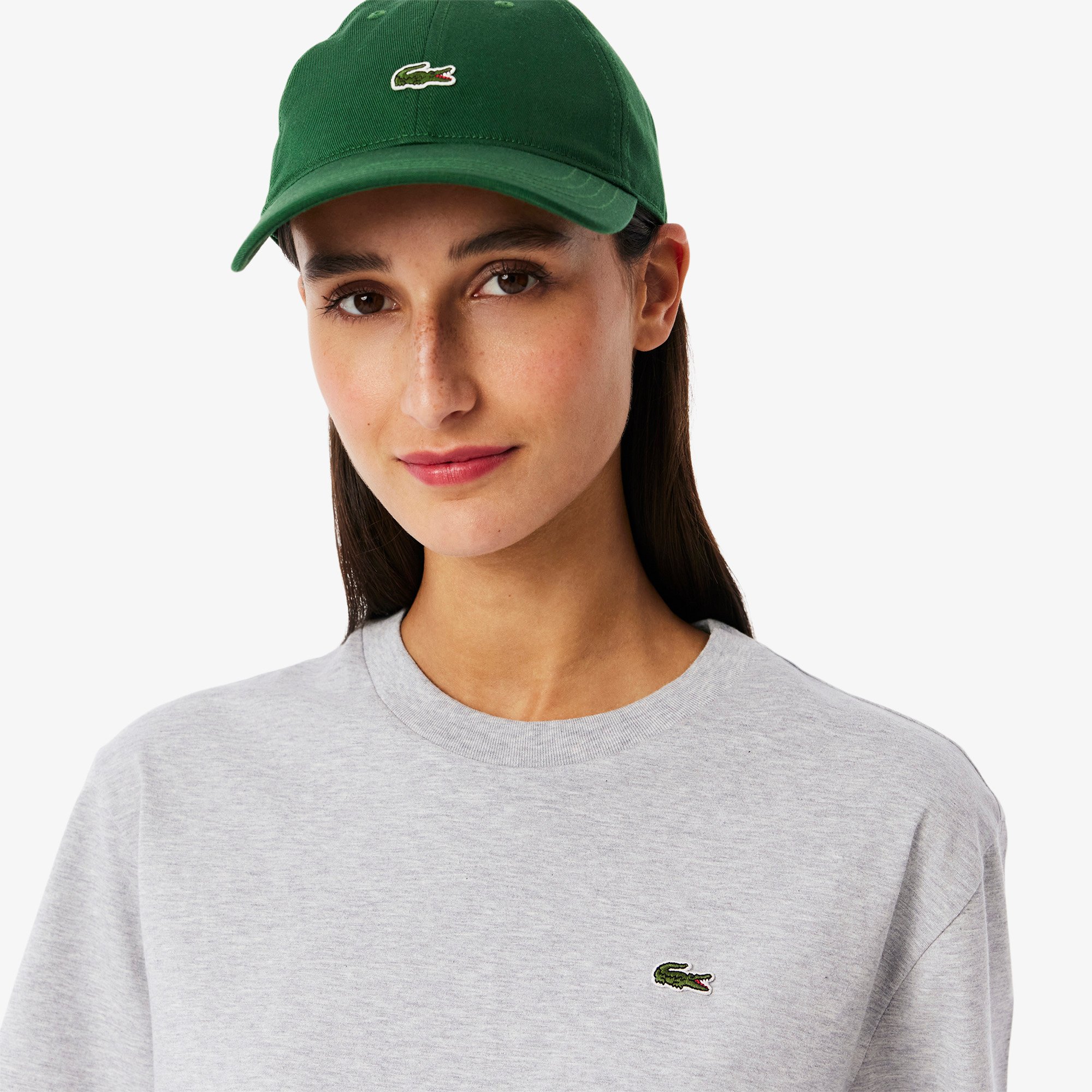 Áo Thun Lacoste Nữ Dáng Rộng Mái Chất Liệu Cotton Mềm