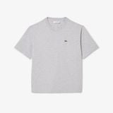Áo Thun Lacoste Nữ Dáng Rộng Mái Chất Liệu Cotton Mềm