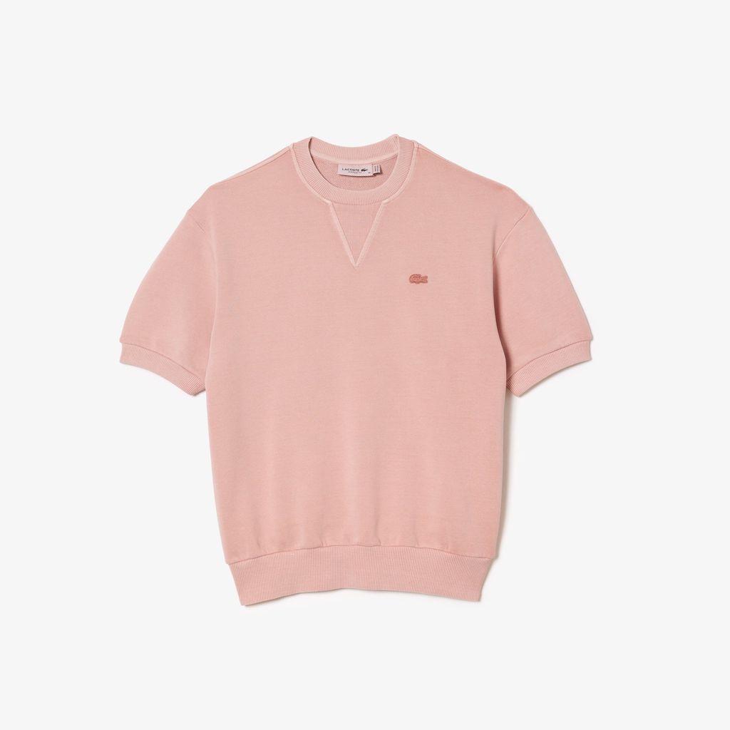 Áo Thun Lacoste Nữ Chất Liệu Chất Liệu Fleece Với Màu Nhuộm Tự Nhiên