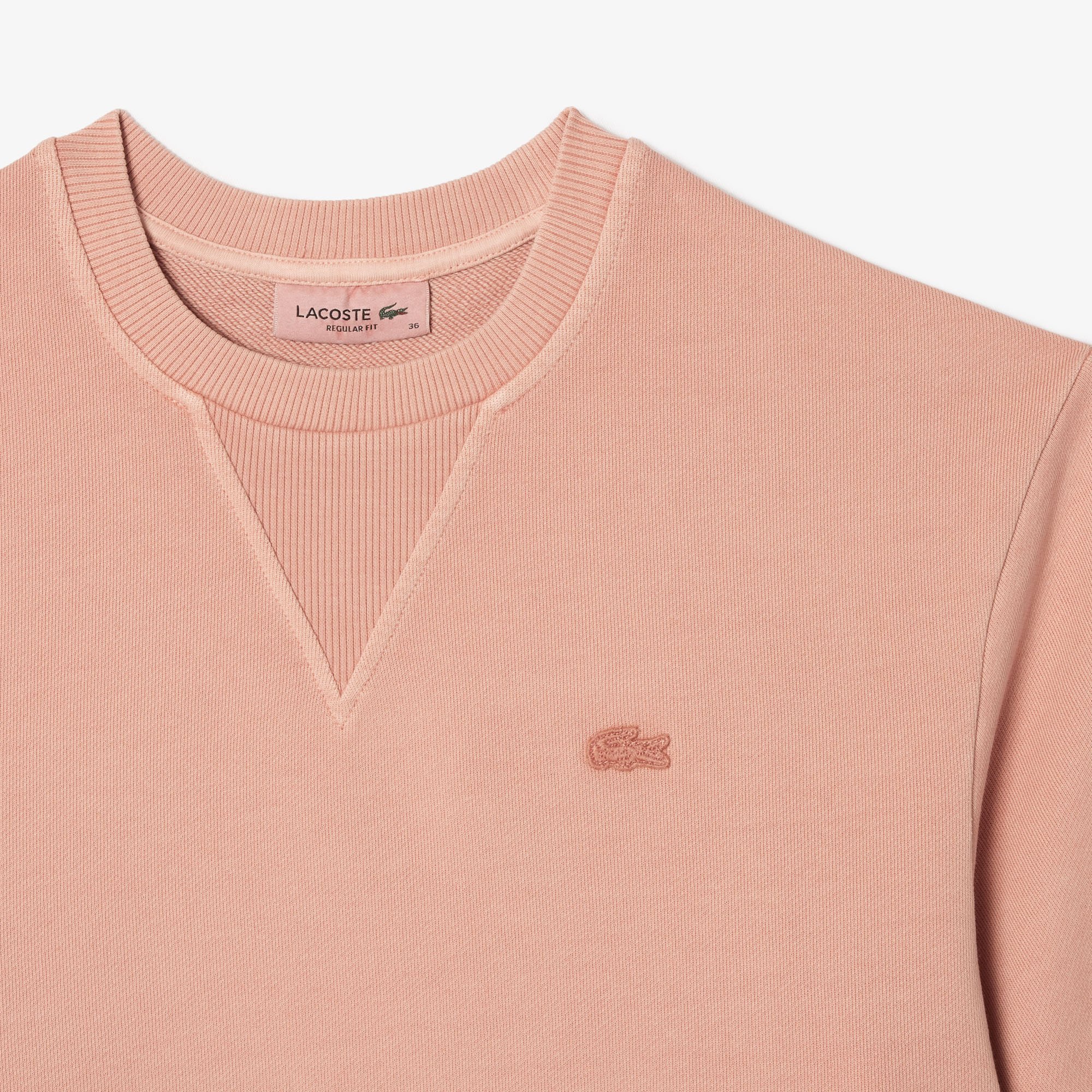 Áo Thun Lacoste Nữ Chất Liệu Chất Liệu Fleece Với Màu Nhuộm Tự Nhiên
