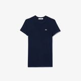 Áo Thun Lacoste Nữ Ôm Dáng Chất Liệu Cotton Co Dãn