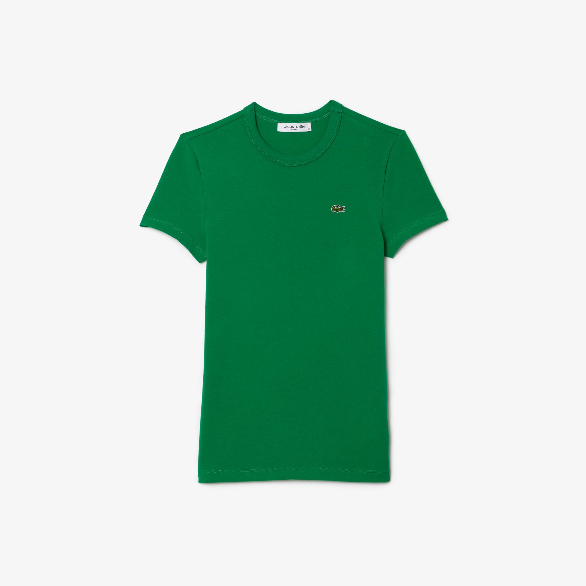 Áo Thun Lacoste Nữ Ôm Dáng Chất Liệu Cotton Co Dãn