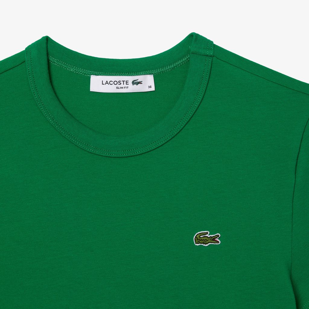 Áo Thun Lacoste Nữ Ôm Dáng Chất Liệu Cotton Co Dãn
