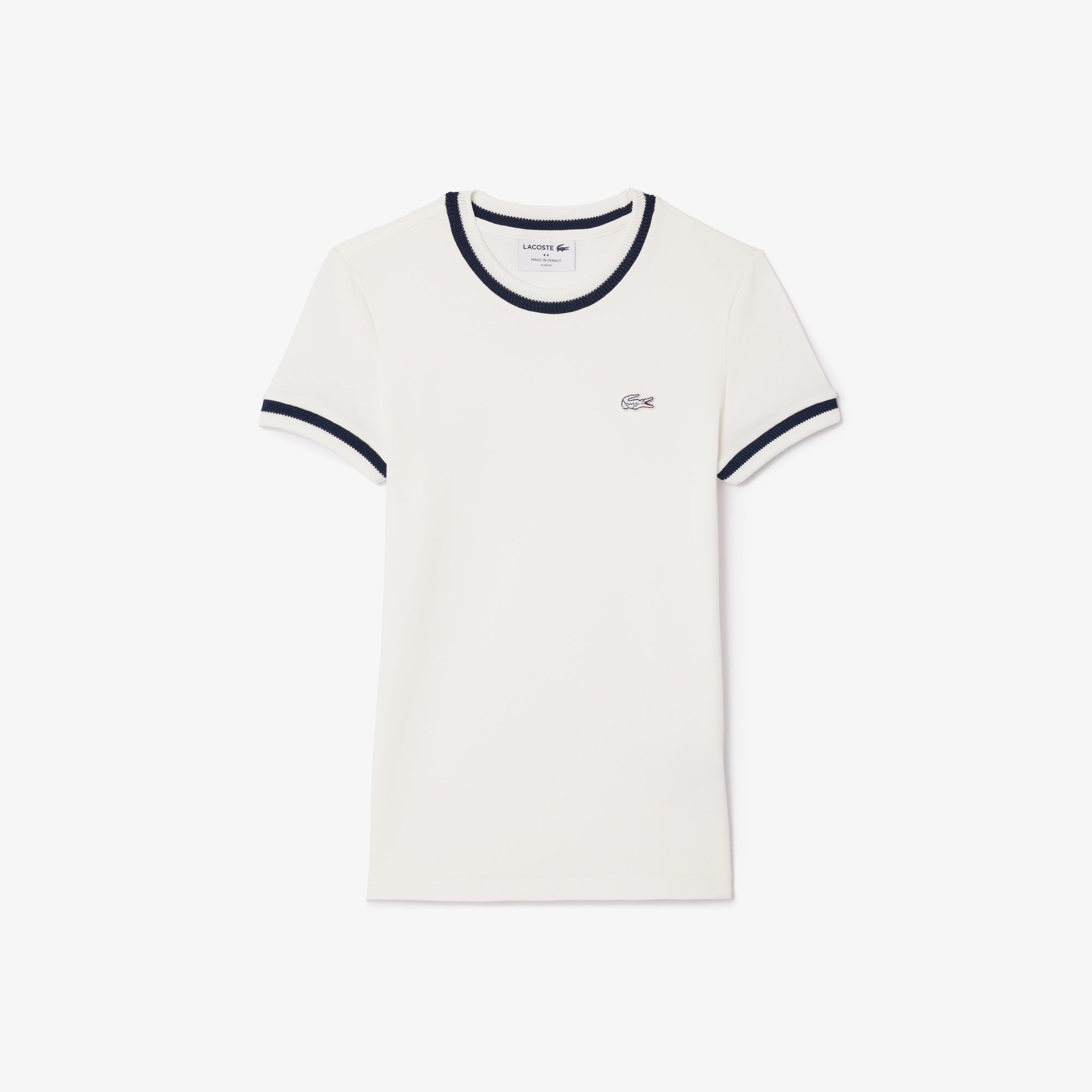 Áo Thun Lacoste Nữ Piqué Ôm Dáng Sản Xuất Tại Pháp Chất Liệu Co Giãn