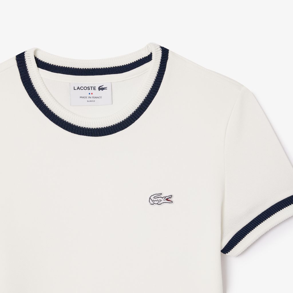 Áo Thun Lacoste Nữ Piqué Ôm Dáng Sản Xuất Tại Pháp Chất Liệu Co Giãn