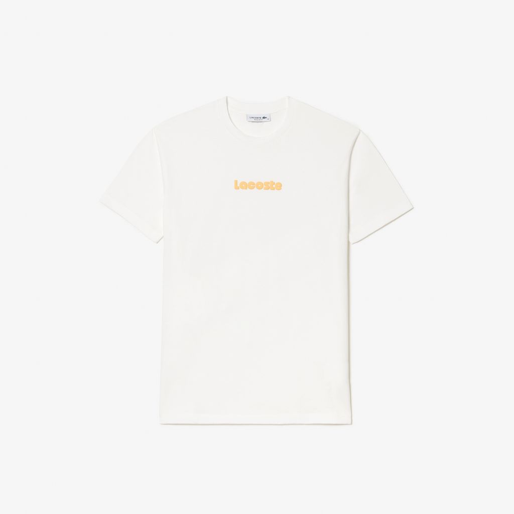 Áo Thun Lacoste Nữ Vintage Chất Liệu Cotton Mềm Họa Tiết In