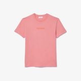 Áo Thun Lacoste Nữ Vintage Chất Liệu Cotton Mềm Họa Tiết In