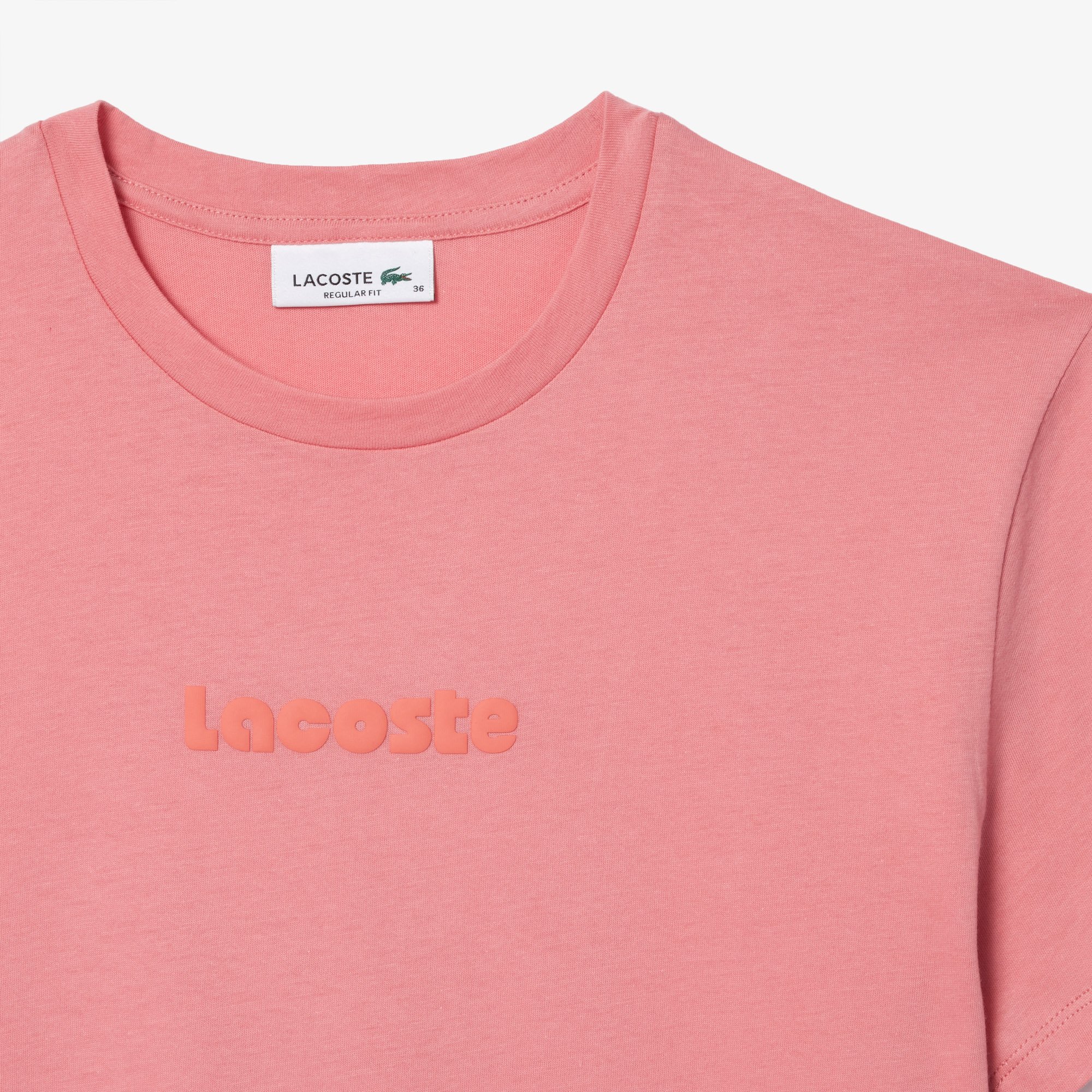 Áo Thun Lacoste Nữ Vintage Chất Liệu Cotton Mềm Họa Tiết In