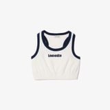 Áo Ngực Thể Thao Lacoste Nữ Thêu Logo Chất Liệu Terry Cotton