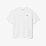 Áo Thun Lacoste Nữ Chất Liệu Jersey Hoạ Tiết In Cá Sấu