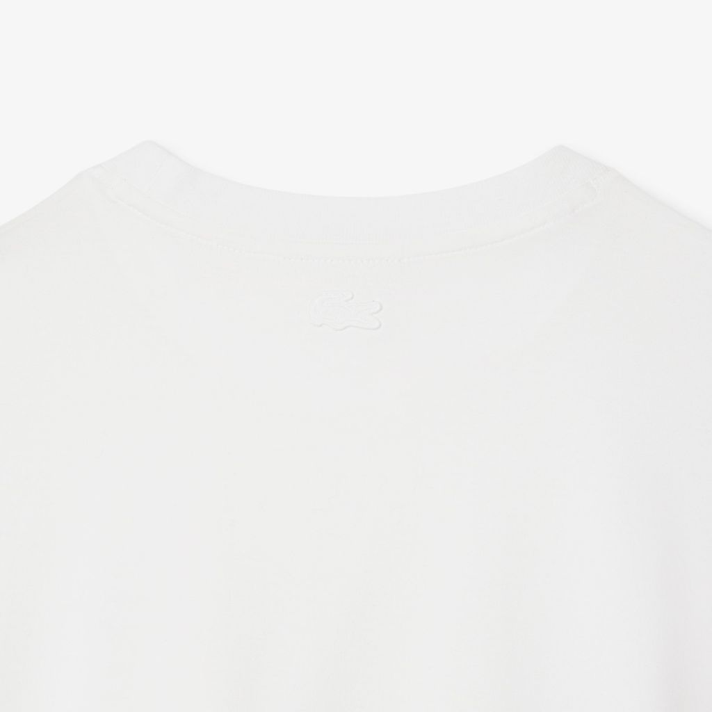 Áo Thun Lacoste Nữ Chất Liệu Jersey Hoạ Tiết In Cá Sấu