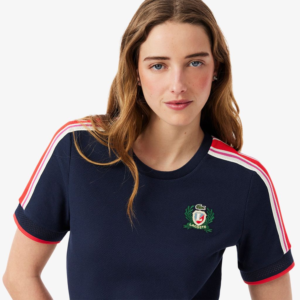 Áo Thun Lacoste Nữ Chất Liệu Kết Cấu Piqué Sản Xuất Tại Pháp