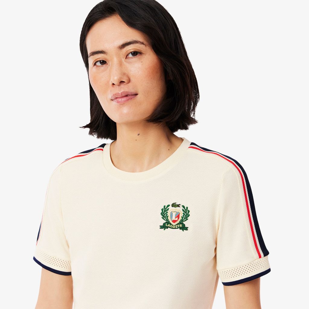 Áo Thun Lacoste Nữ Chất Liệu Kết Cấu Piqué Sản Xuất Tại Pháp
