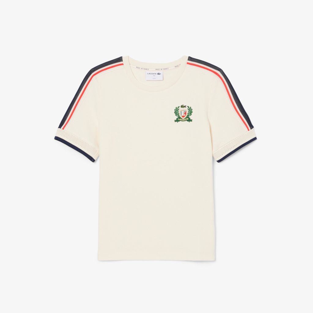 Áo Thun Lacoste Nữ Chất Liệu Kết Cấu Piqué Sản Xuất Tại Pháp