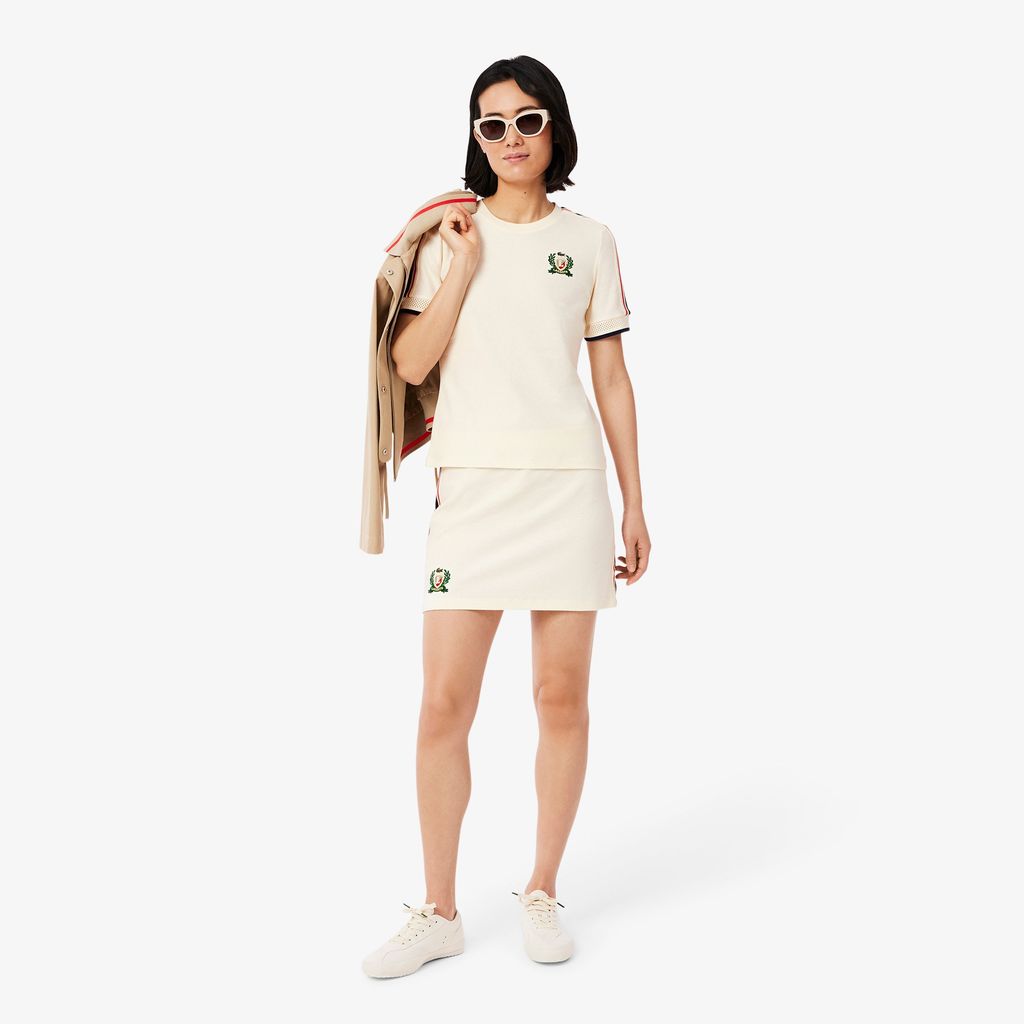 Áo Thun Lacoste Nữ Chất Liệu Kết Cấu Piqué Sản Xuất Tại Pháp