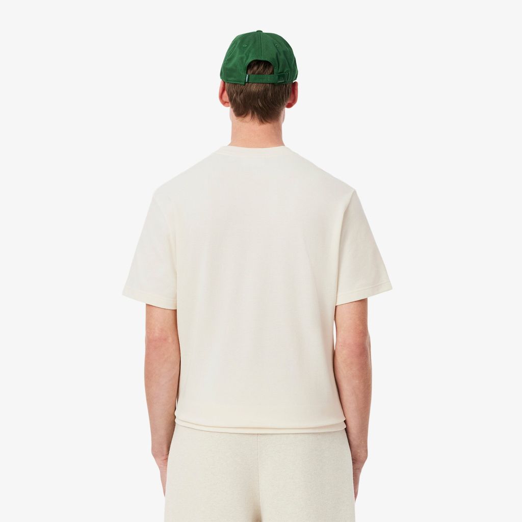 Áo Thun Lacoste Nam Chất Liệu Piqué Thêu Huy Hiệu