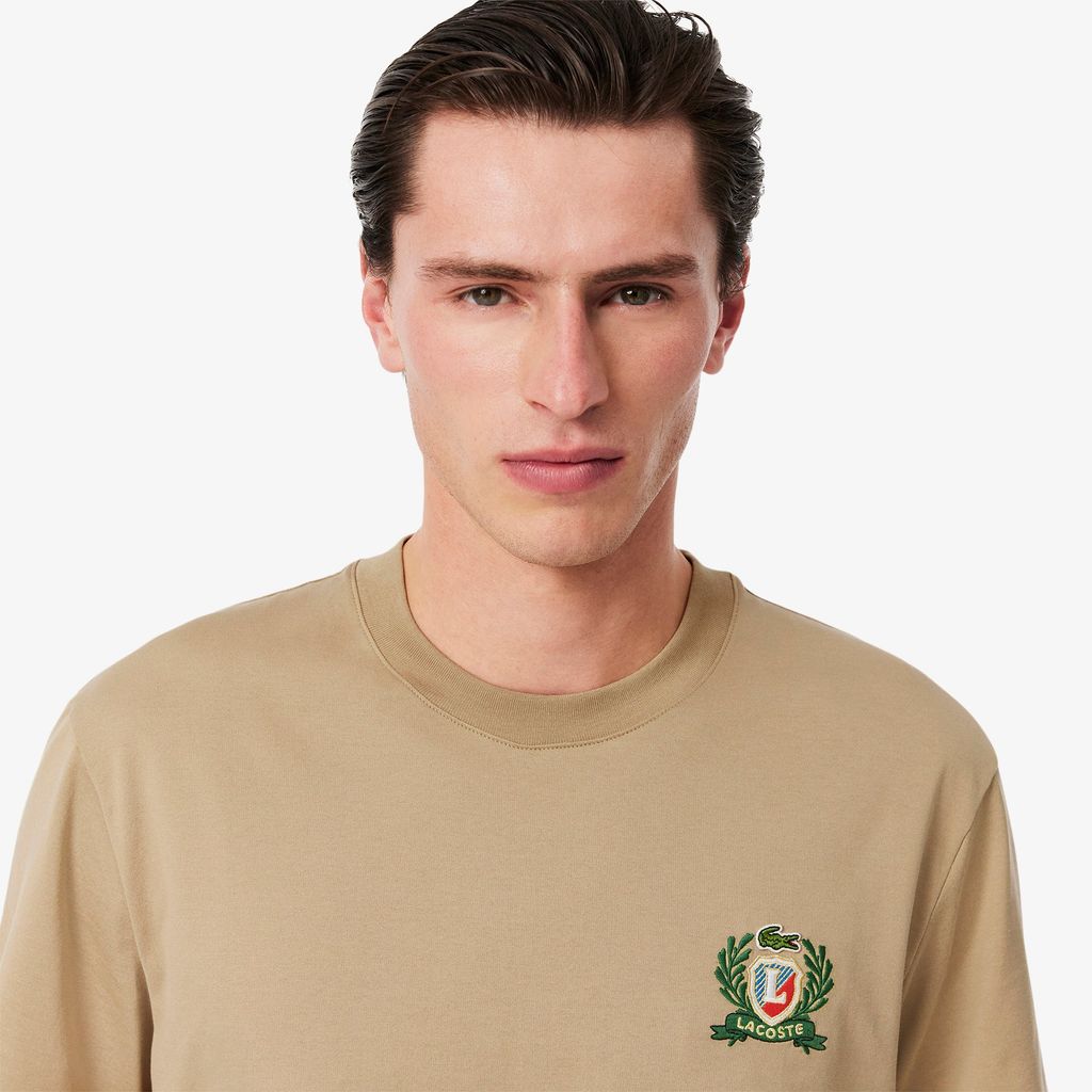 Áo Thun Lacoste Nam Thêu Huy Hiệu Sản Xuất Tại Pháp