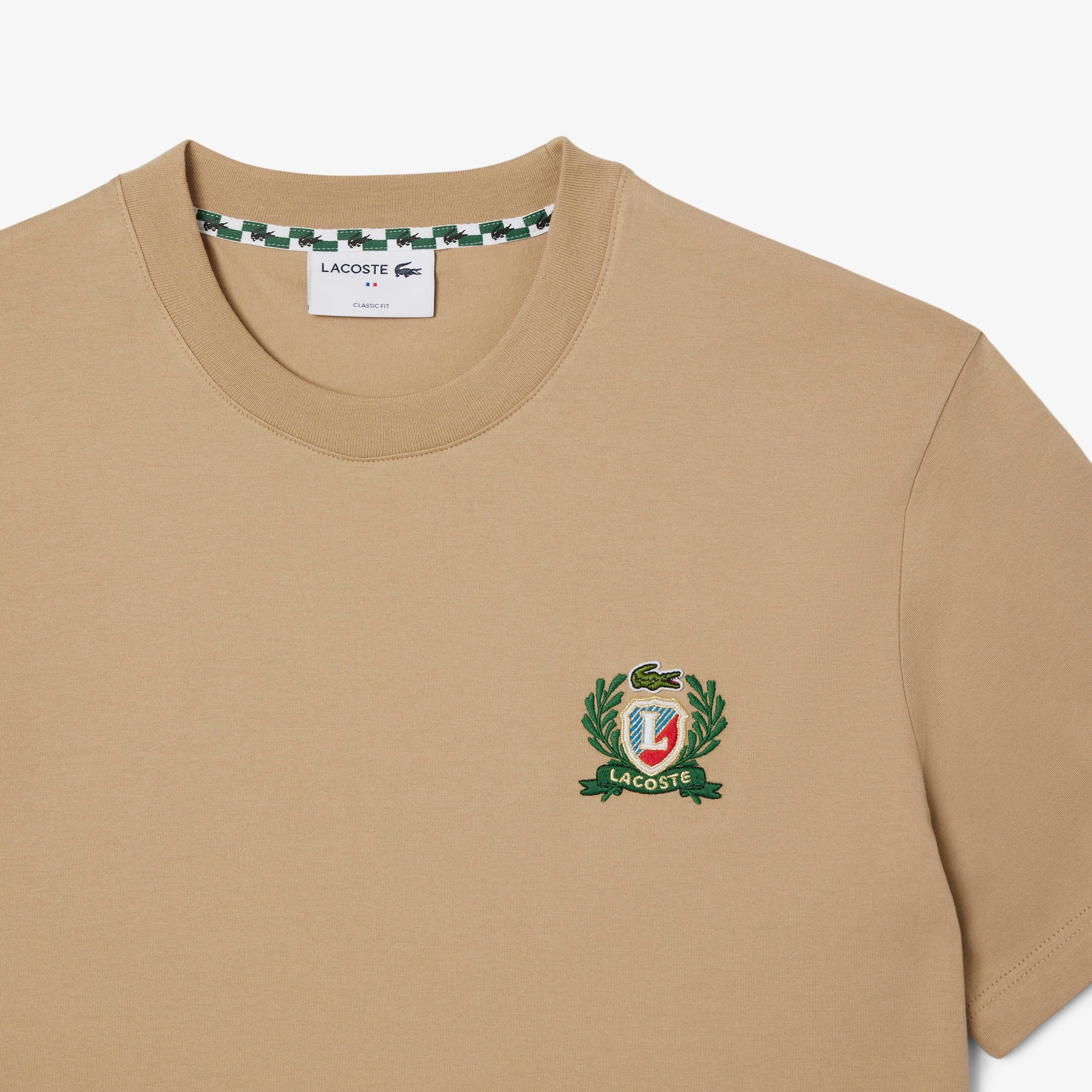 Áo Thun Lacoste Nam Thêu Huy Hiệu Sản Xuất Tại Pháp